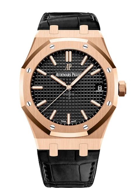 audemars piguet royal oak rose gold leather strap|audemars piguet hornback strap.